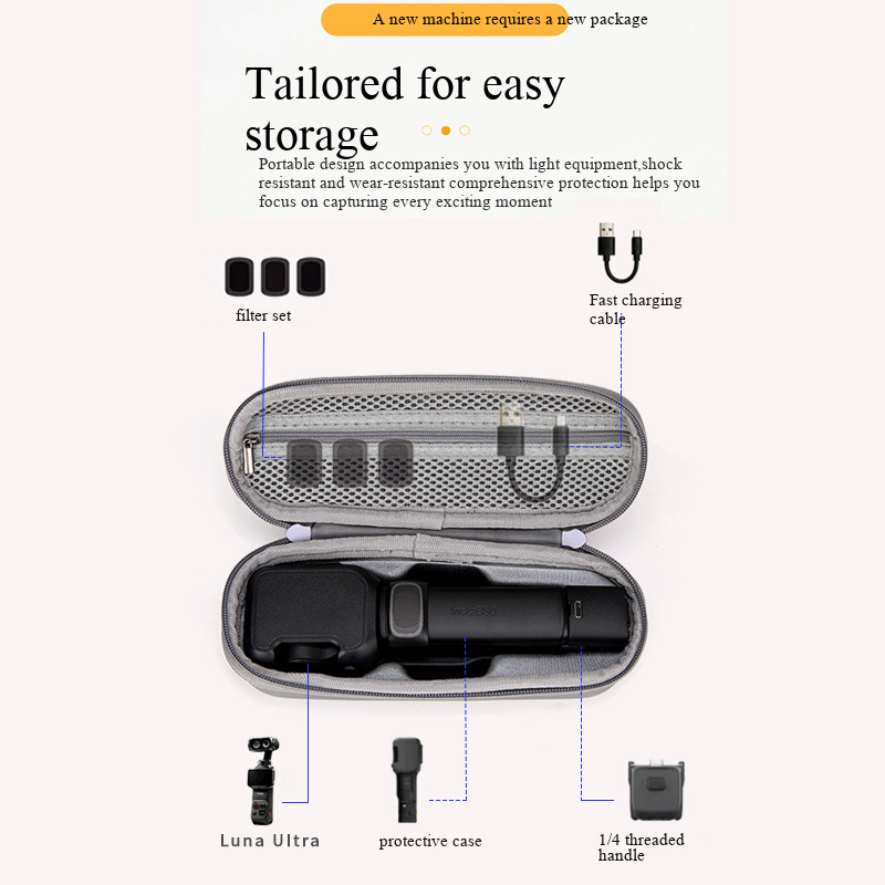 Storage bag For Insta360 Luna  - Drone Gimbal Case review and price